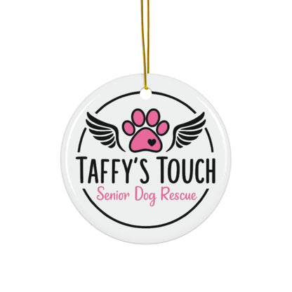Taffy’s Touch Senior Dog Rescue Logo Ornament