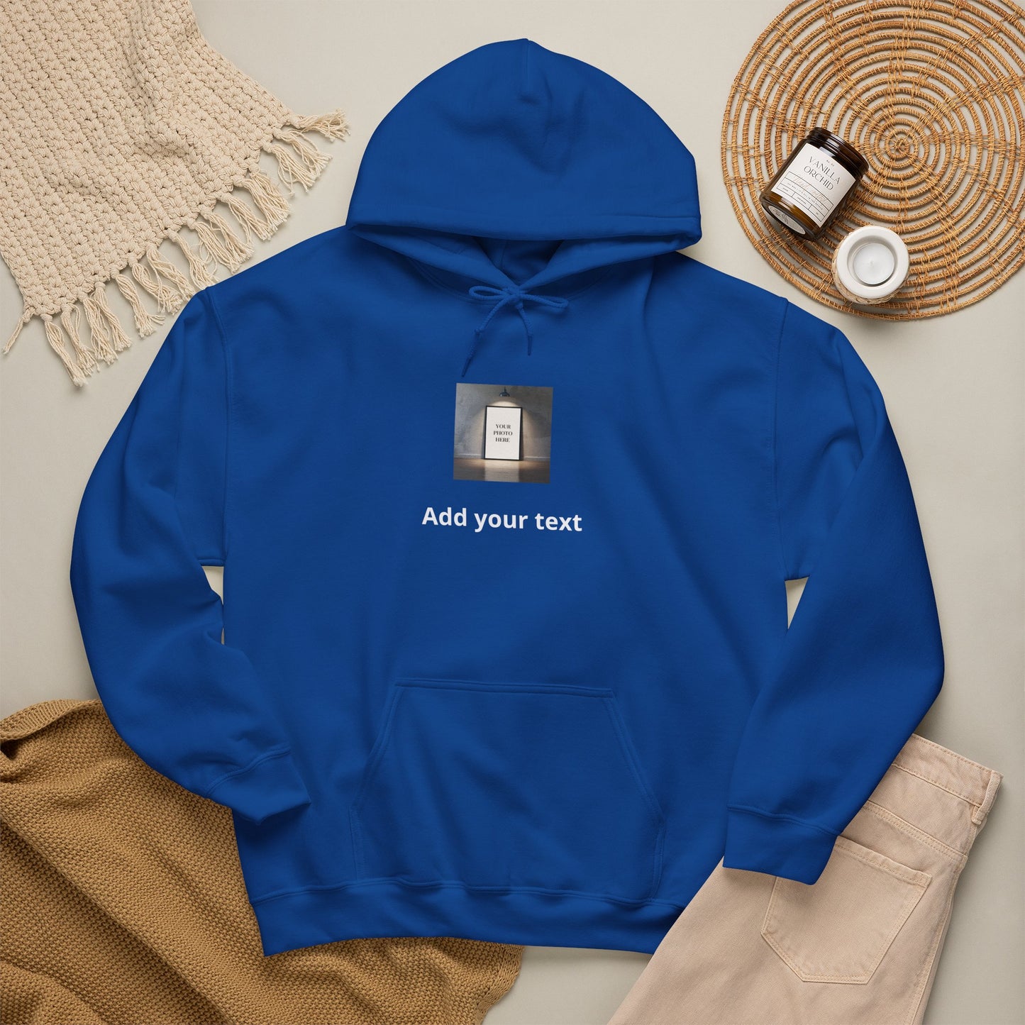 Custom Photo & Text Hoodie
