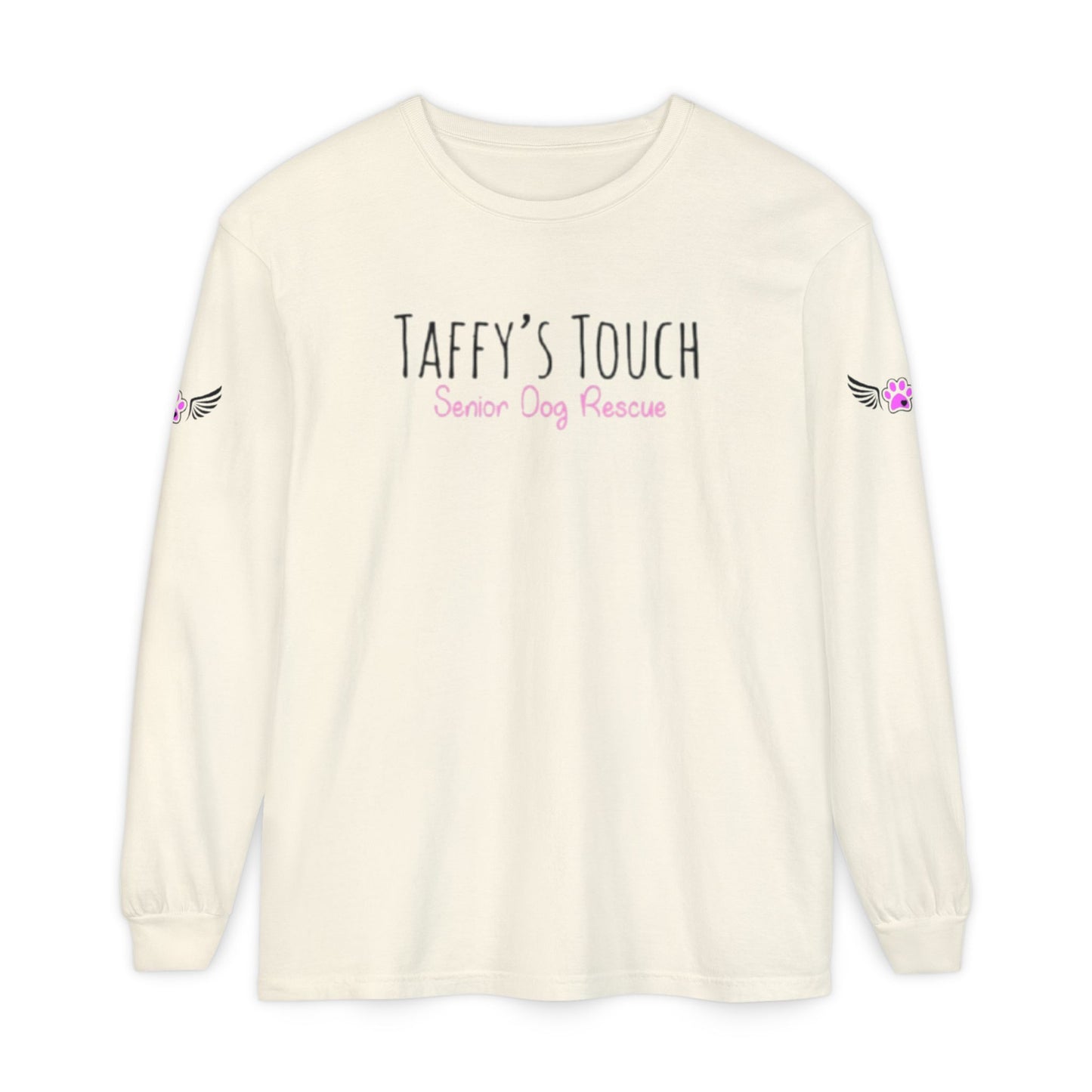Taffy’s Touch Senior Dog Rescue Long Sleeve - Wings on the Sleeves