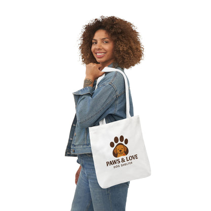 Paws & Love Canvas Tote Bag