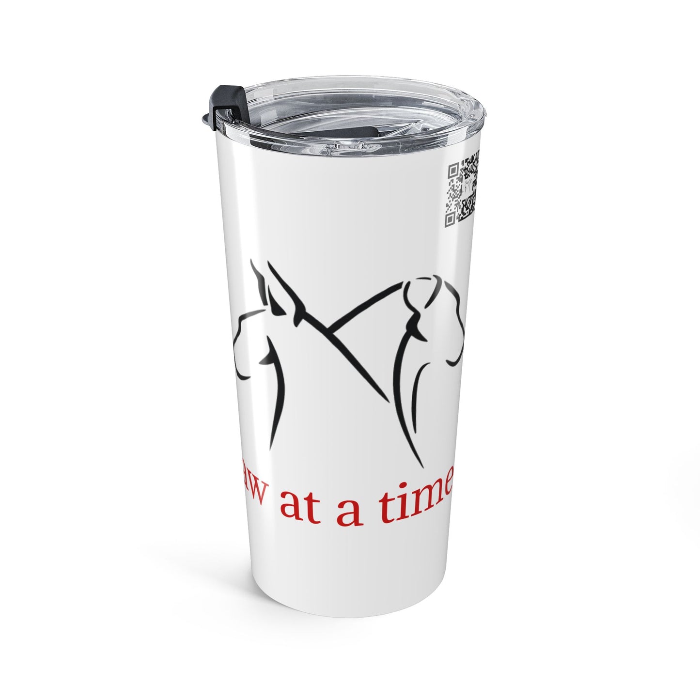 Doberman Rescue 20oz Tumbler - Saving one paw at a time