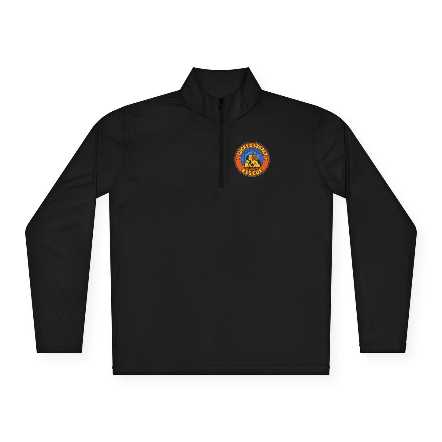 New!  Lucky's Legacy Quarter-Zip Pullover Updated Logo