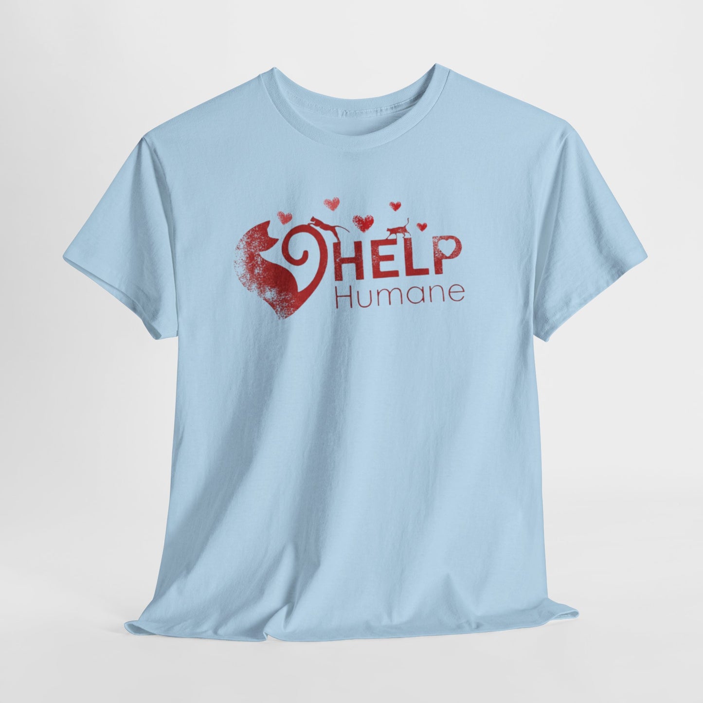 Help Humane Valentine's Day T-Shirt — Animal Rescue Heart Logo Tee