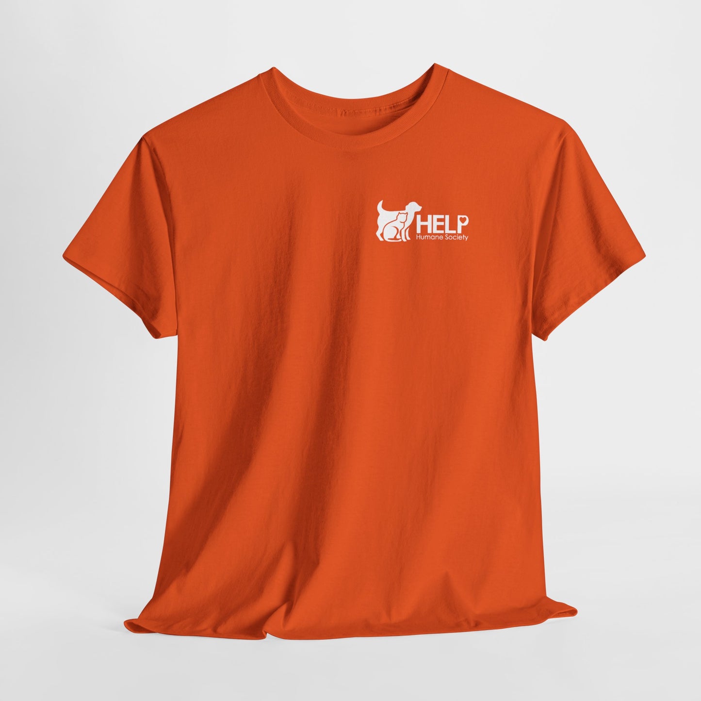 HELP Humane Society White Logo Adult Fundraising T‑Shirt