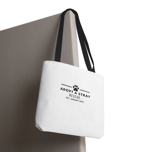 Adopt A Stray Rescue Tote Bag – QR Donate Charity Canvas Tote