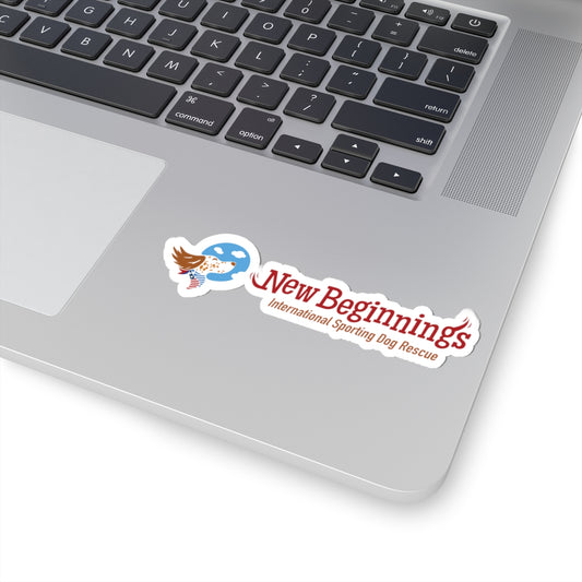 New Beginnings Rescue Logo Sticker — Kiss-Cut Sporting Dog Rescue Decal