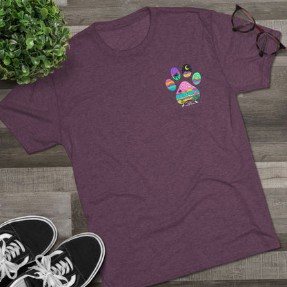 Delta Internal Bulk Order Unisex Tri-Blend Crew Tee - Purple & Blue