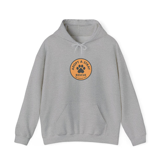 Adopt a Shelter Rescue Hoodie — Paw Print Animal Rescue Support Sweatshirt