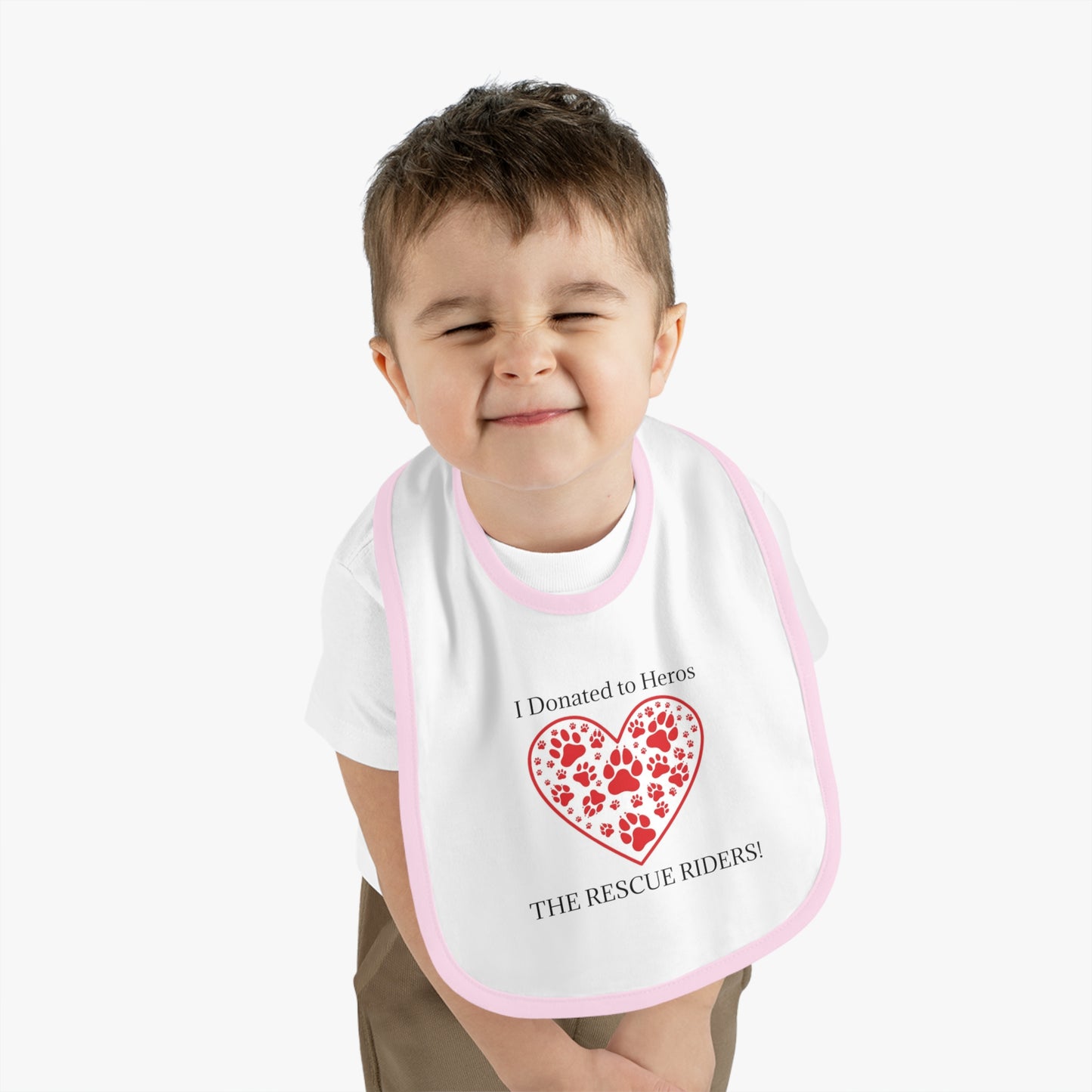 Rescue Riders Heartfelt Donation Baby Bib