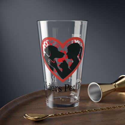 Rescue Rider Mixing Glass - 16oz Dog Lover Drinkware