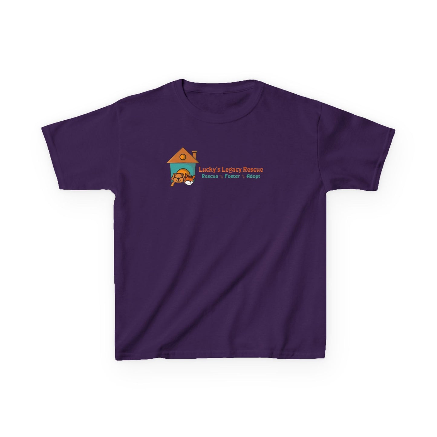 Lucky's Legacy Rescue Youth Tee Puppy House Logo