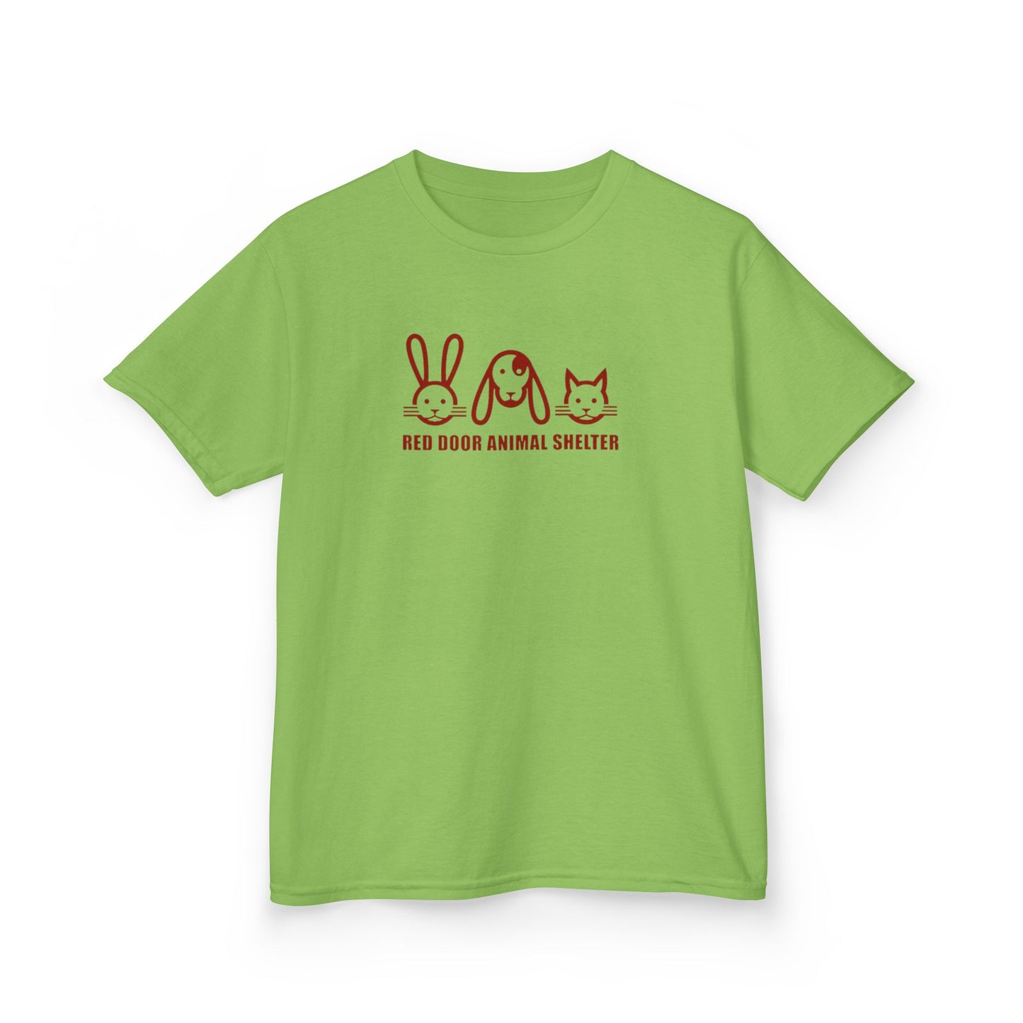 Red Door Animal Shelter Youth T-Shirt - Cute Bunny, Dog & Cat