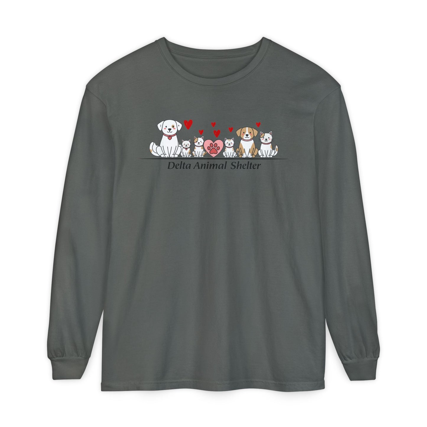 Delta Animal Shelter Long Sleeve Tee Valentine's Day Collection