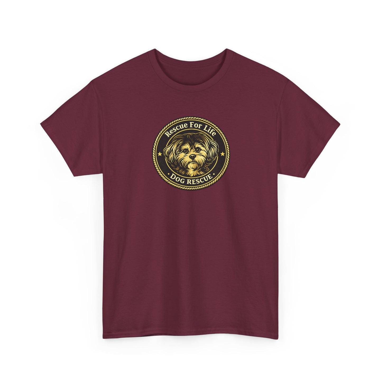 Rescue For Life Dog Rescue T-Shirt "Badge" Collection