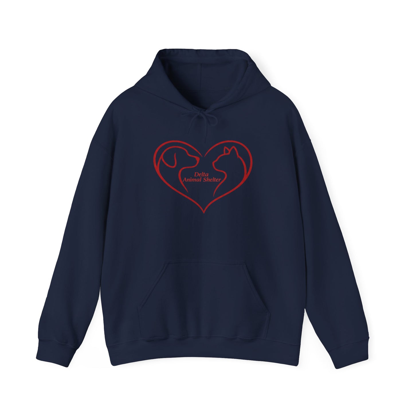 Delta Animal Shelter Dog & Cat Heart Hoodie (Internal)