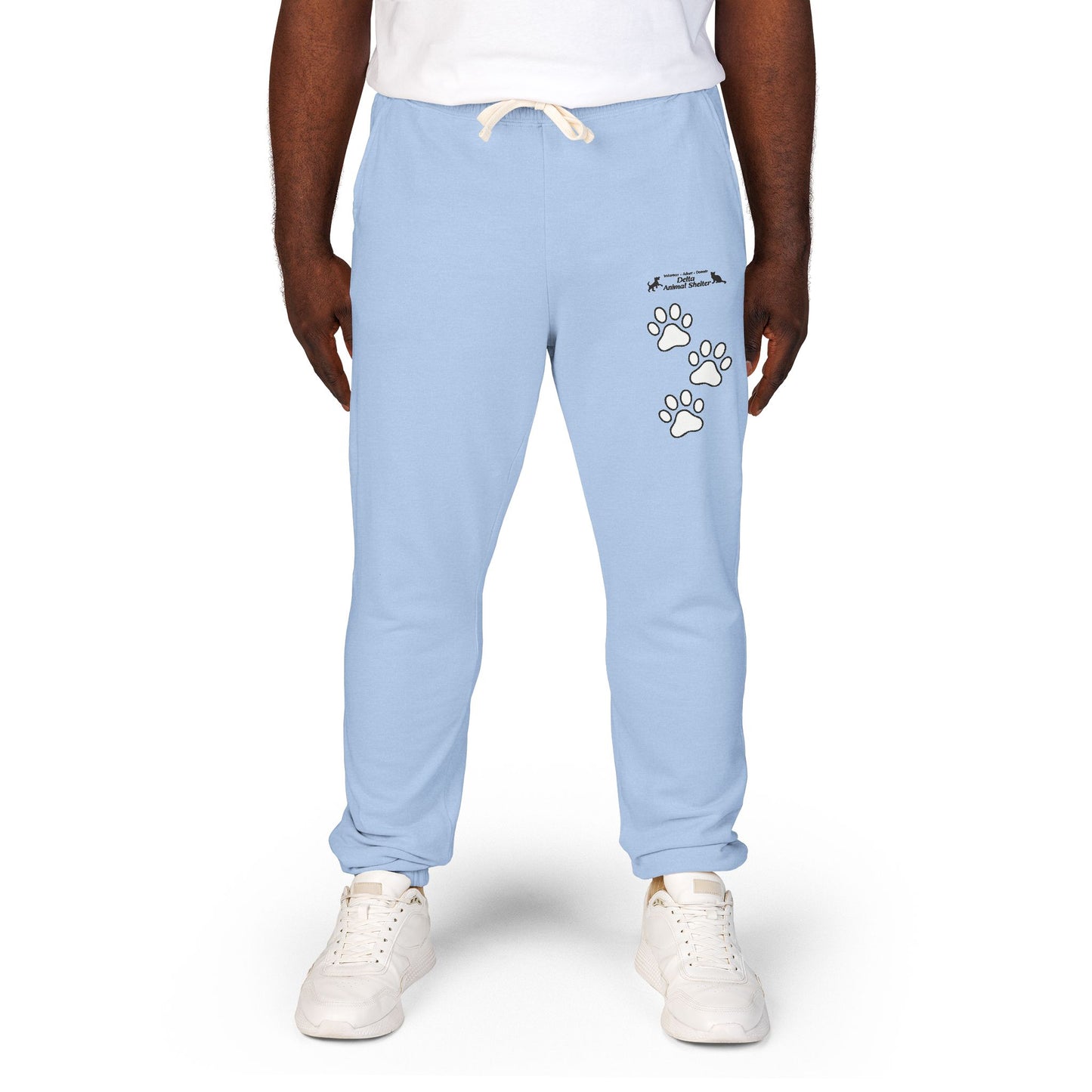 Staff Inventory Delta Animal Shelter Paw Print Sweatpants — Cozy Fleece Joggers