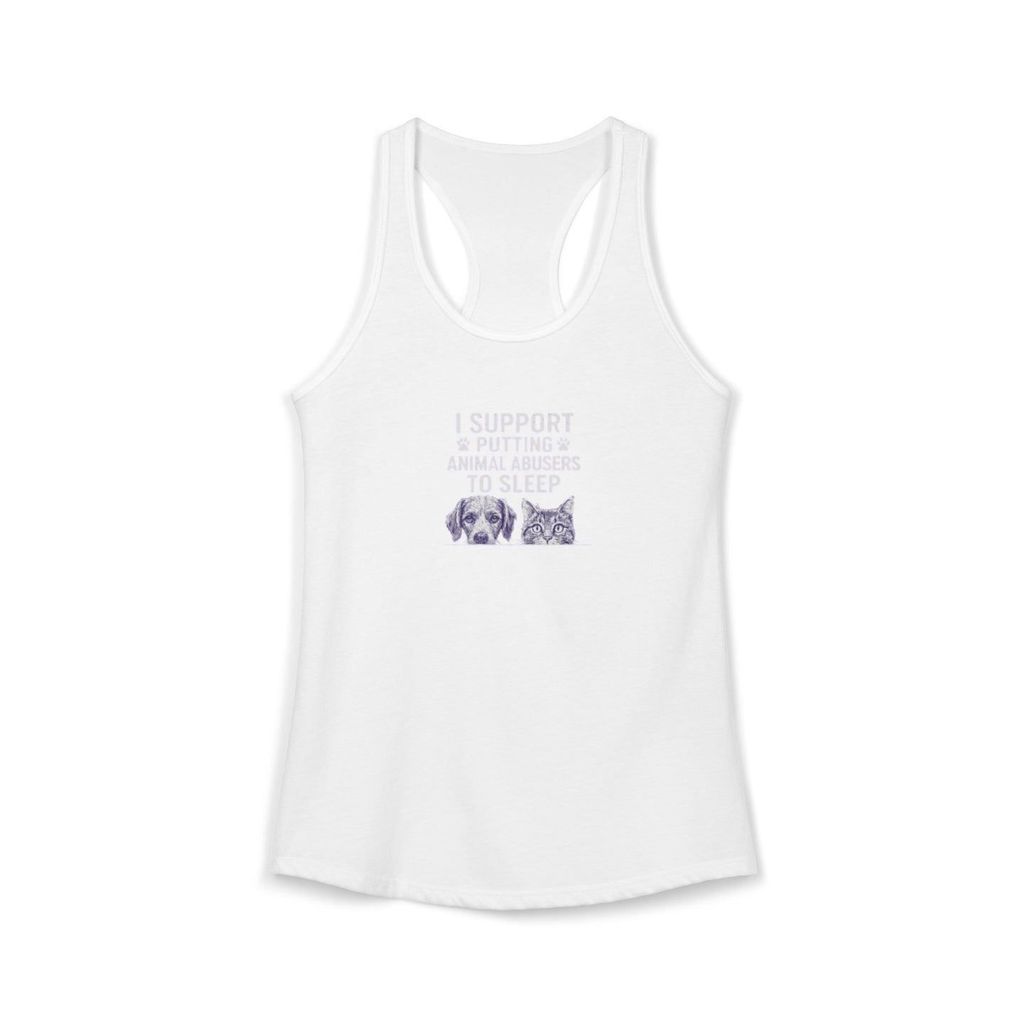 Rescue for Life "I Support" Logo Women's Ideal Racerback Tank