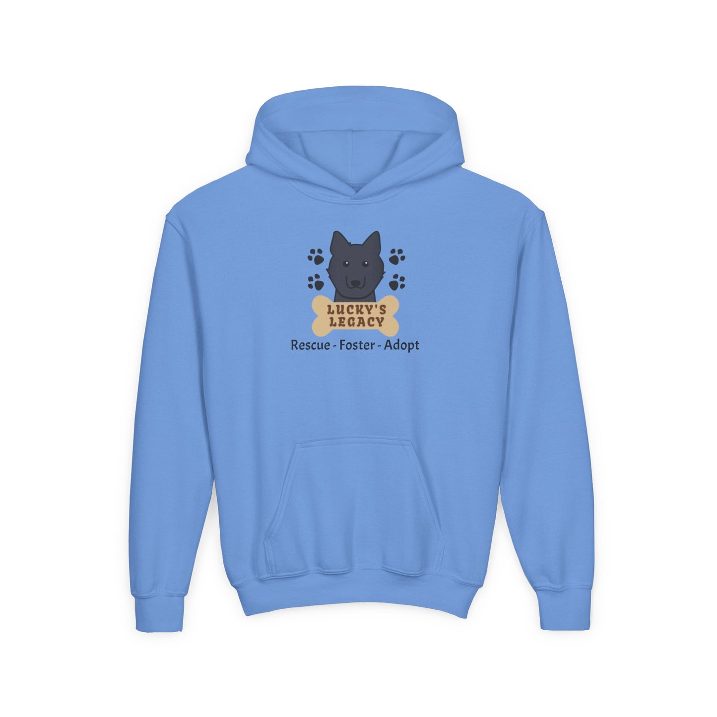 Lucky's Legacy Rescue Foster Adopt Youth Hoodie Sweatshirt