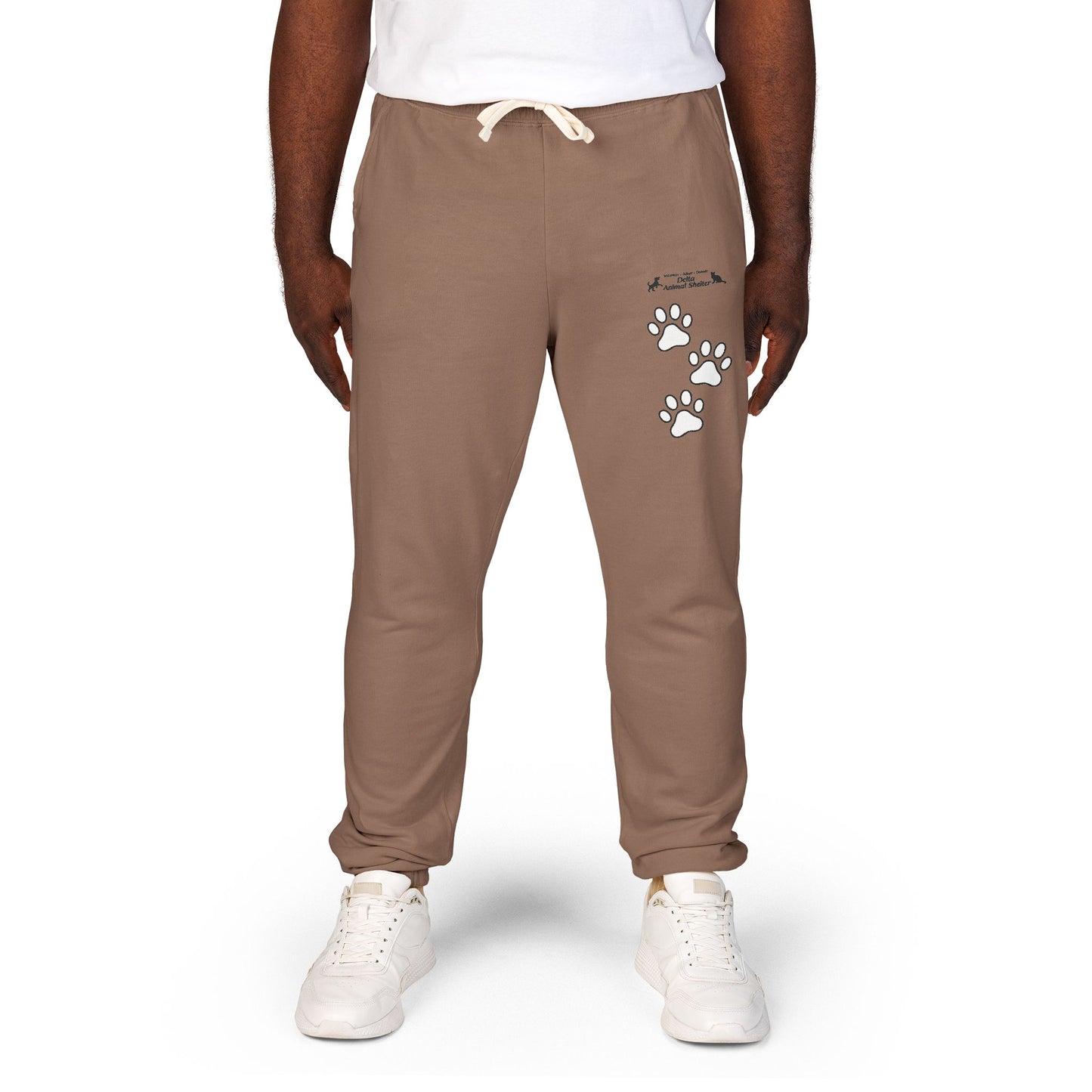 Staff Inventory Delta Animal Shelter Paw Print Sweatpants — Cozy Fleece Joggers