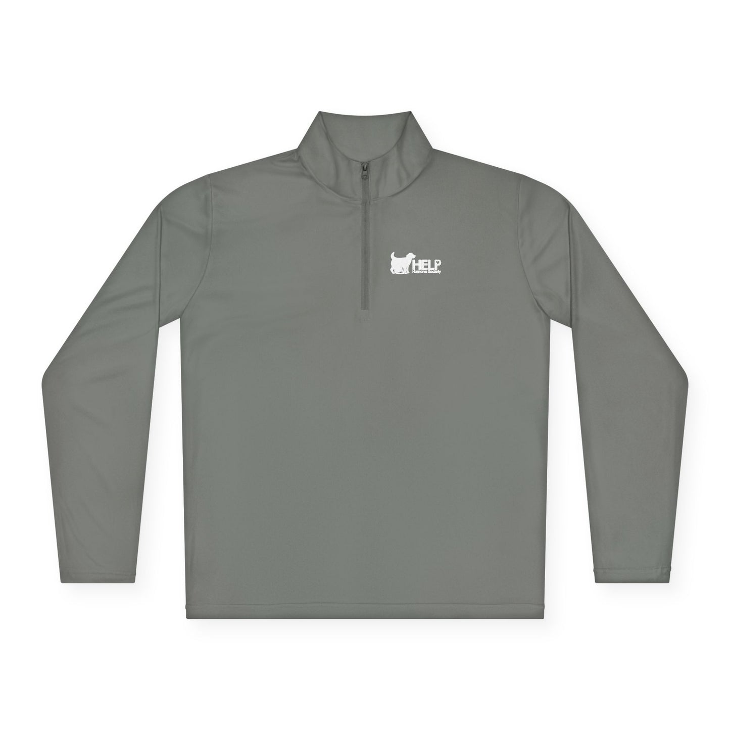 HELP Humane Quarter Zip Pullover White Logo (VERY POPULAR - SELLS FAST)