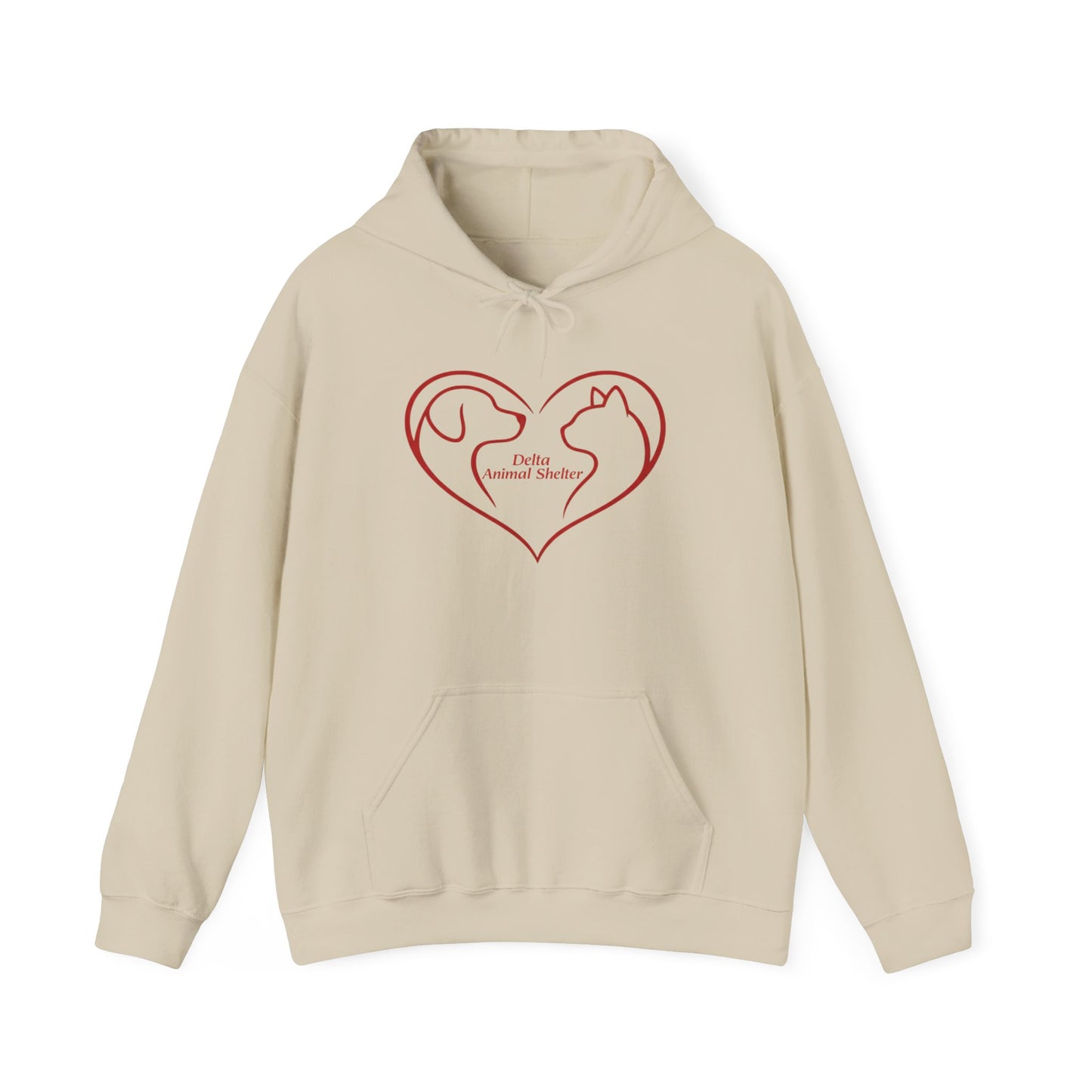 Delta Animal Shelter Dog & Cat Heart Hoodie (Internal)