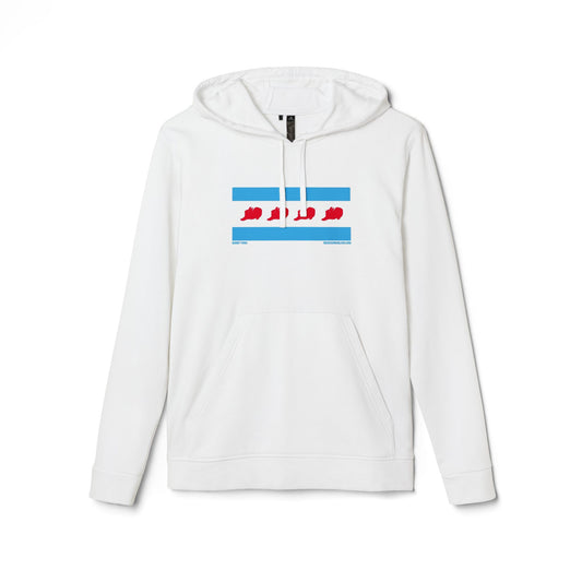 Red Door Bunny Yoga Collection Lightweight Fleece Hoodie