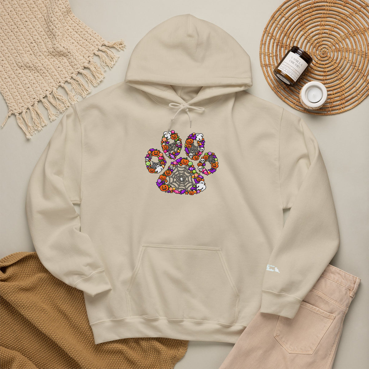 Delta Animal Shelter Spooky Paw Print Hoodie
