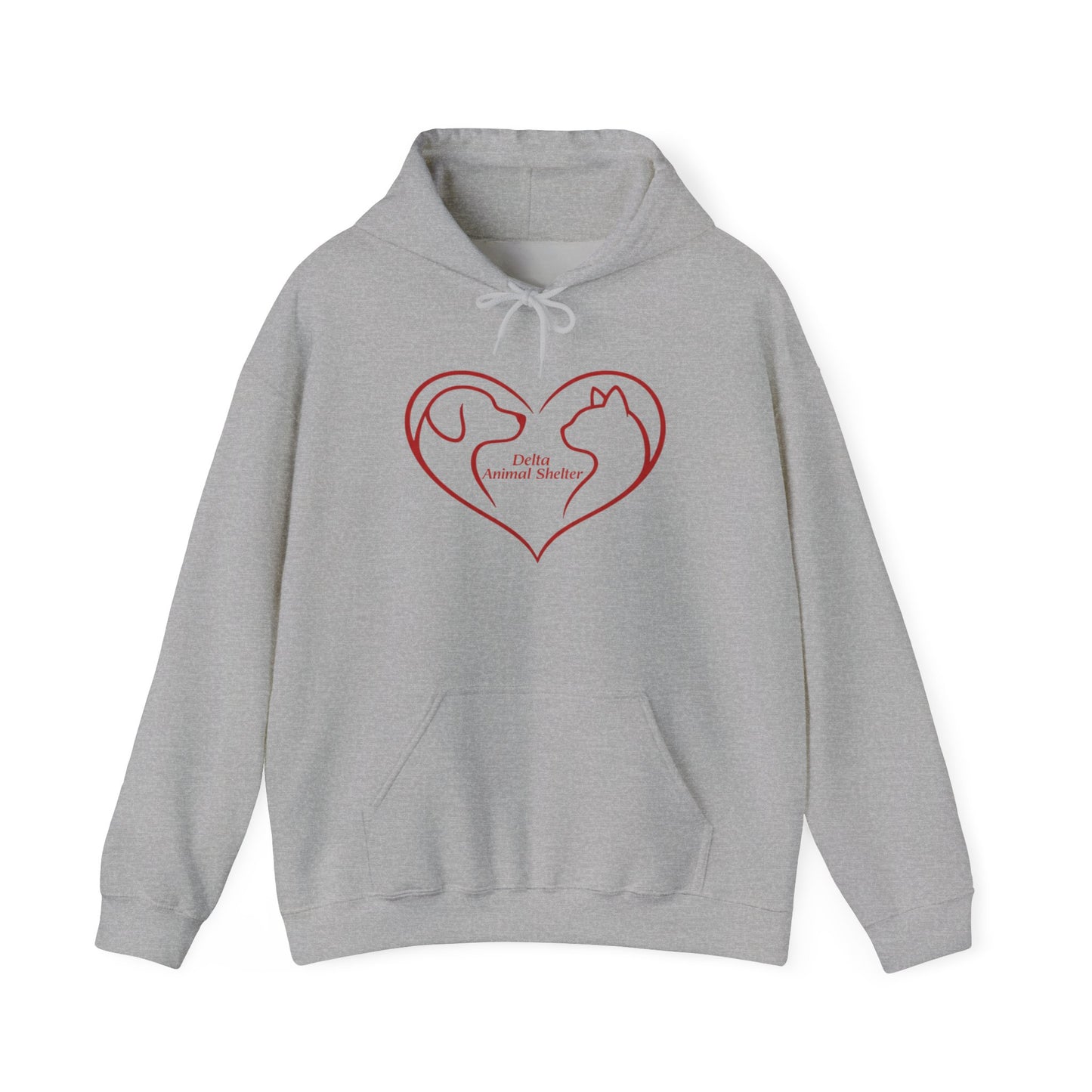 Delta Animal Shelter Dog & Cat Heart Hoodie (Internal)