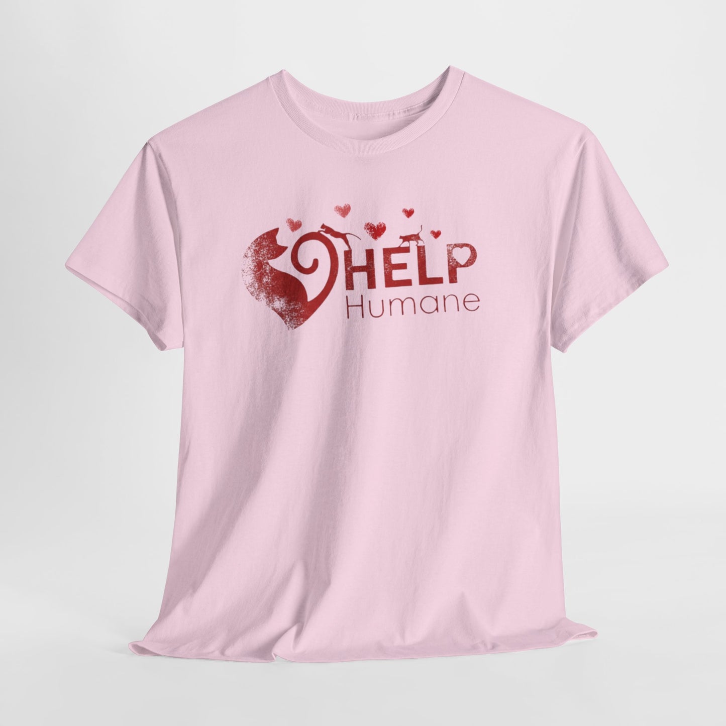 Help Humane Valentine's Day T-Shirt — Animal Rescue Heart Logo Tee