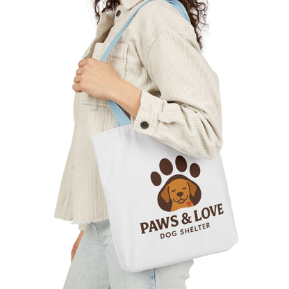 Paws & Love Canvas Tote Bag