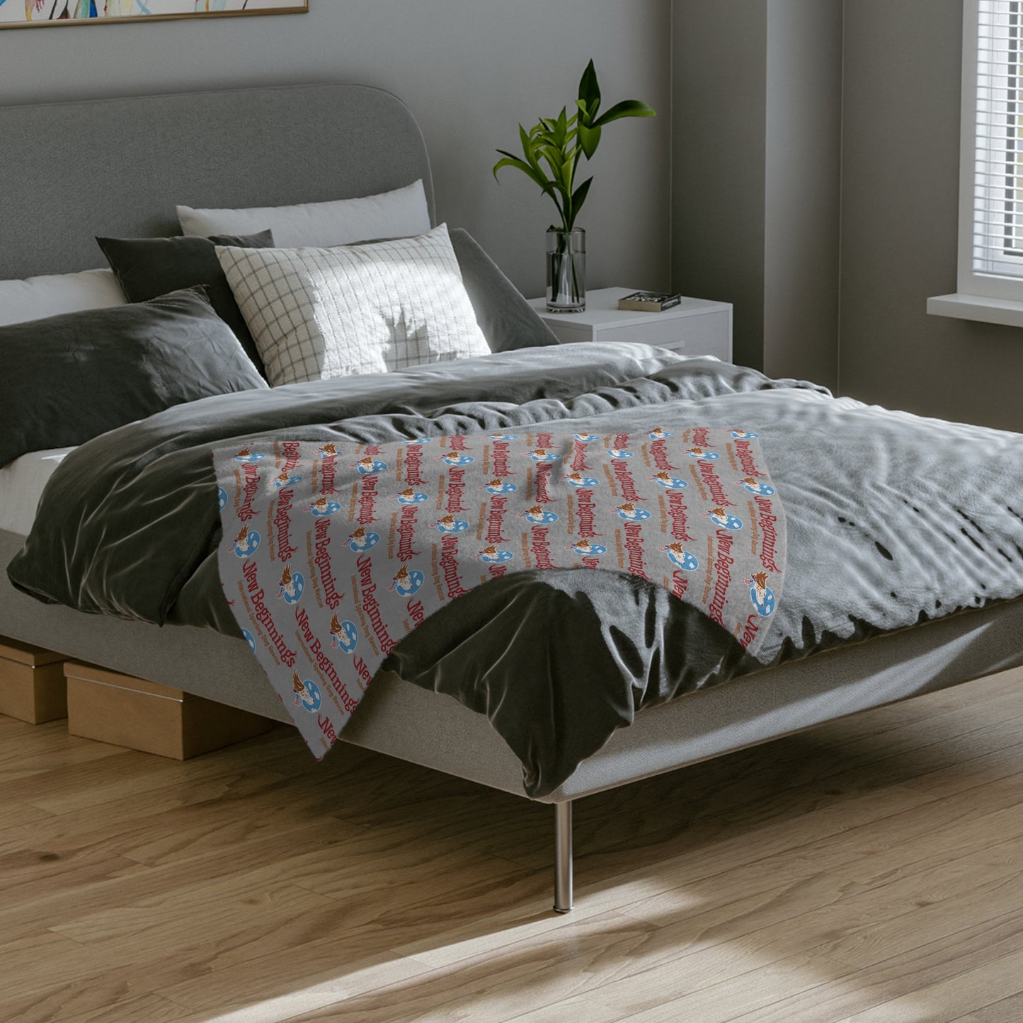 New Beginnings Rescue Velveteen Microfiber Blanket