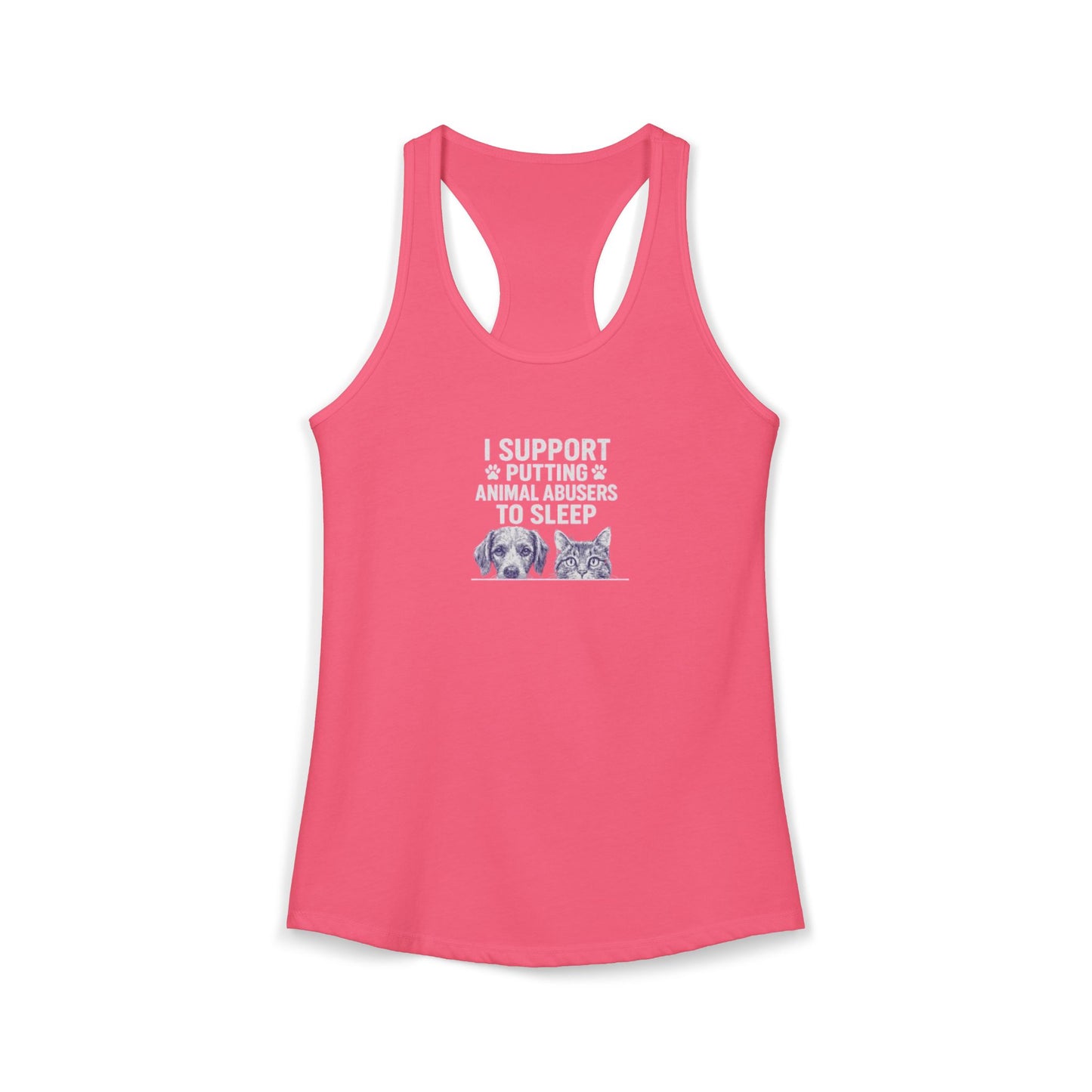 Rescue for Life "I Support" Logo Women's Ideal Racerback Tank