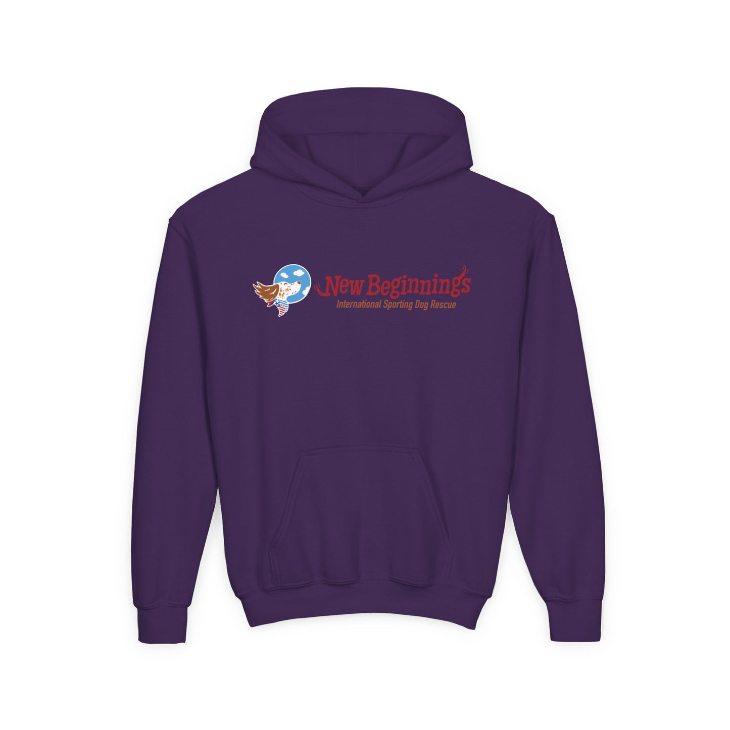 Youth Hoodie - "New Beginnings" Inspirational Logo Pullover