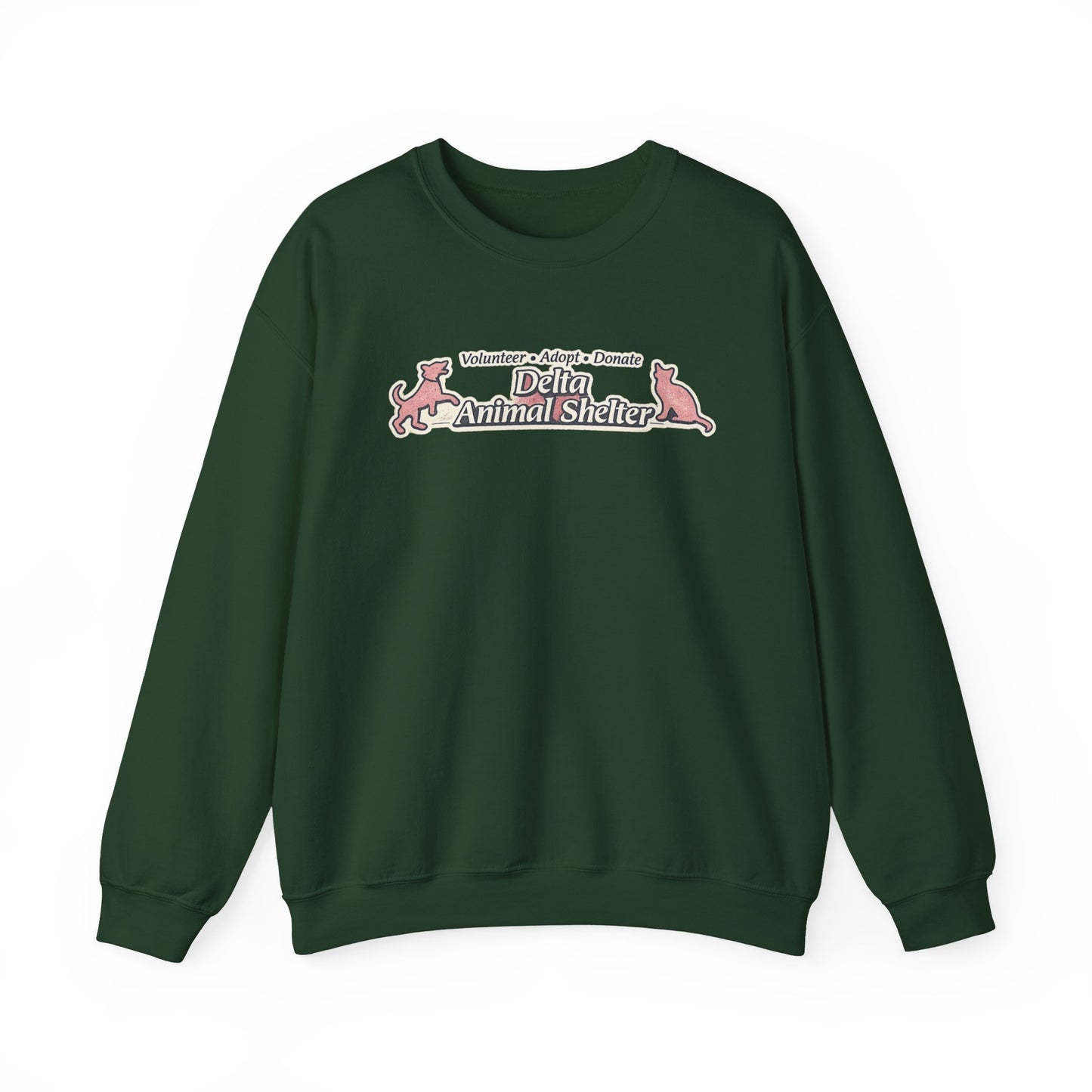 Delta Animal Shelter "Retro" Collection Crewneck Sweatshirt (Internal)