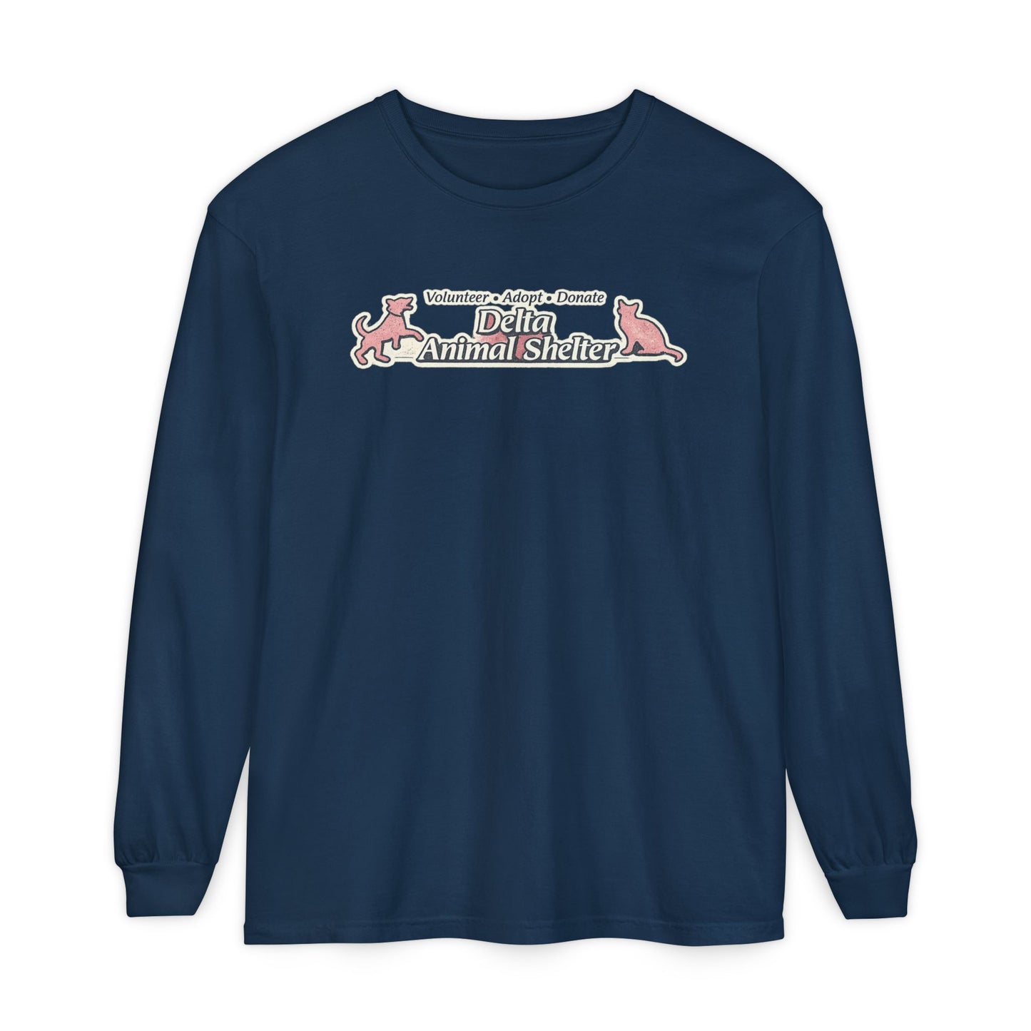 Delta Animal Shelter Long Sleeve "Retro Style" Collection Tee (Internal)