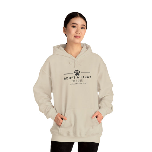 Adopt a Stray Rescue Hoodie — Paw Print Animal Rescue Sweatshirt