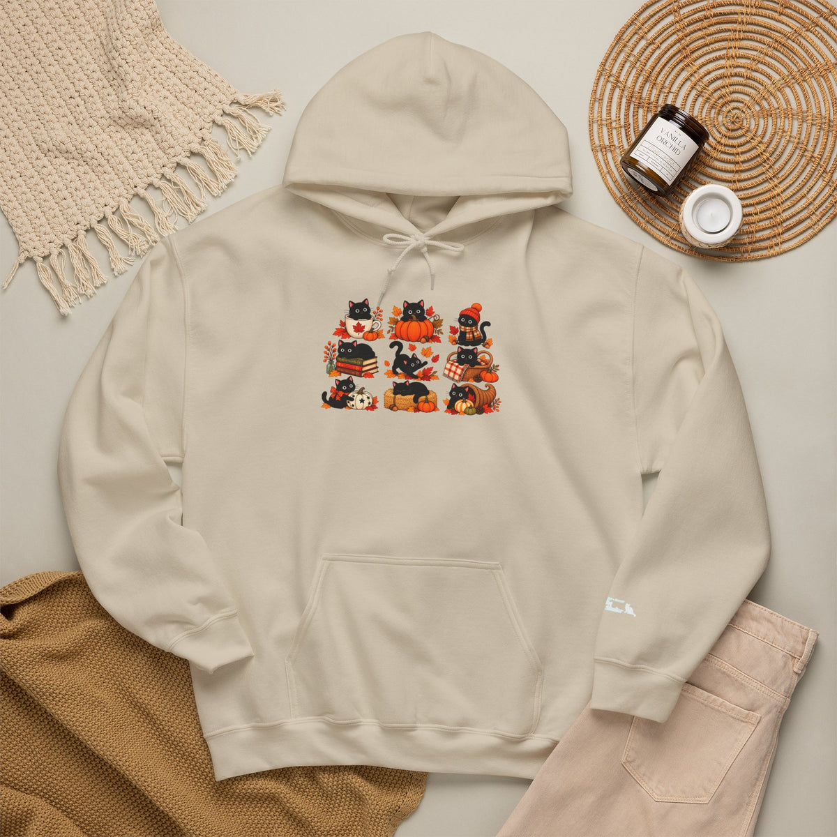 Delta Animal Shelter Halloween Cats Graphic Hoodie