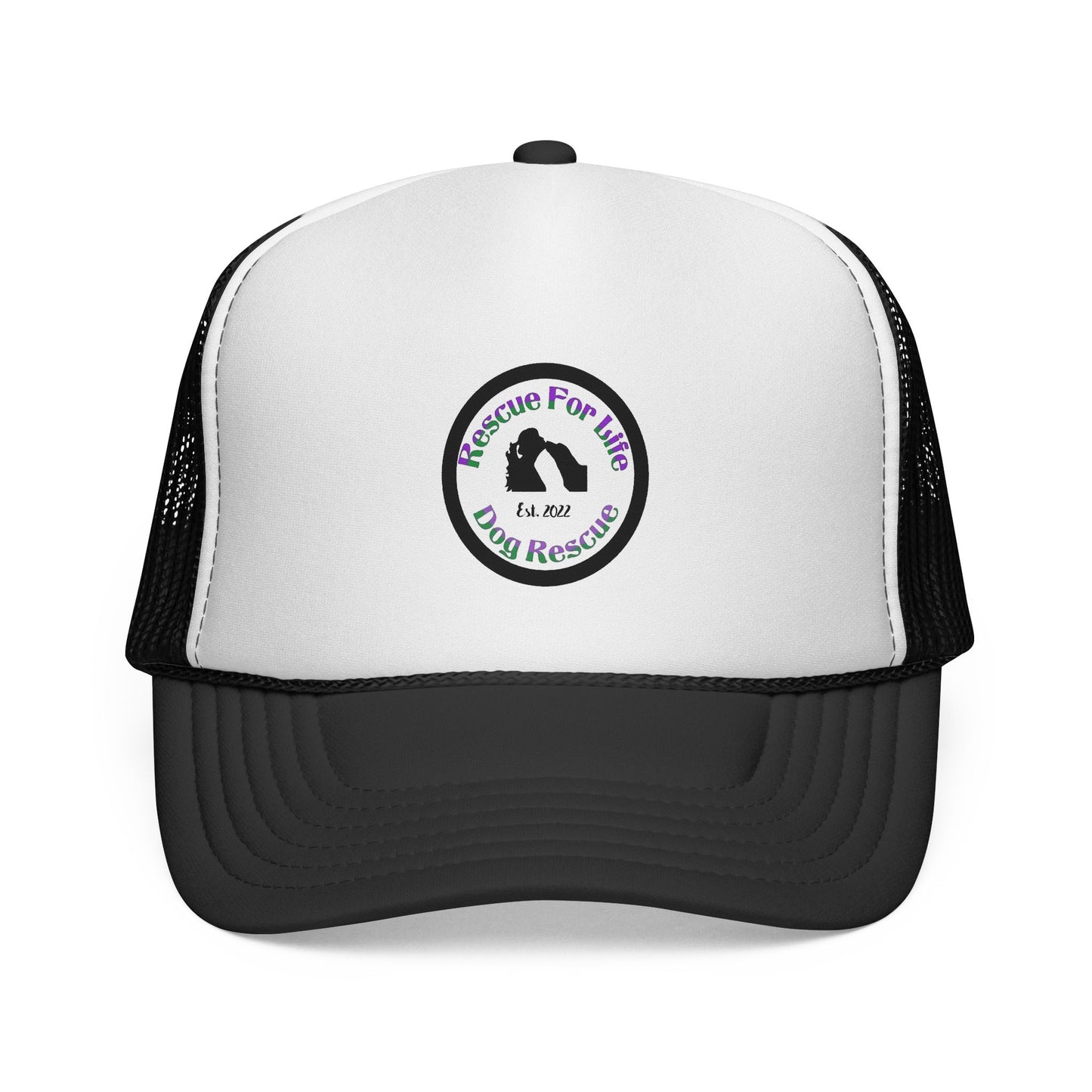 Rescue For Life Trucker Hat with Retro Patch