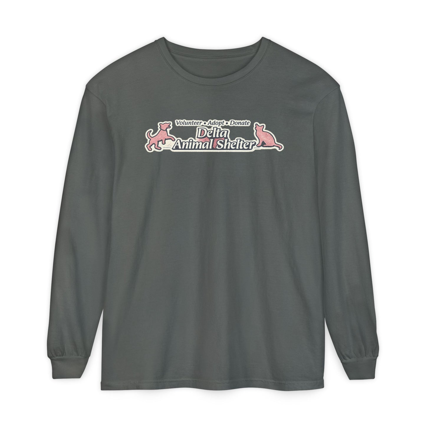 Delta Animal Shelter Long Sleeve "Retro Style" Collection Tee (Internal)