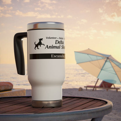 Delta Animal Shelter Escanaba, MI Travel Mug -  14oz Stainless Steel Handle Tumblers