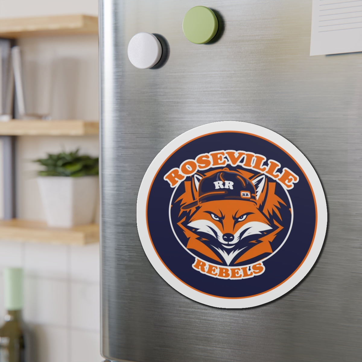 Roseville Rebels Die-Cut Magnets