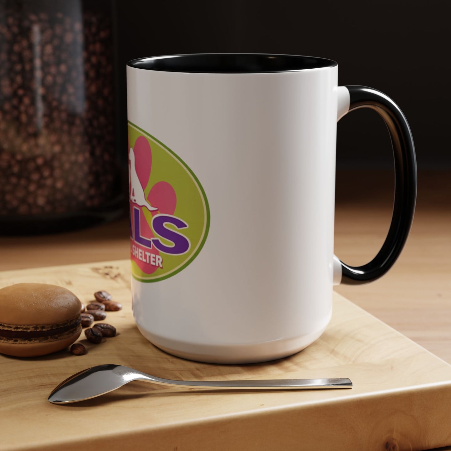 PALS Animal Shelter Accent Coffee Mug – 11/15oz Pet Rescue Logo Mug