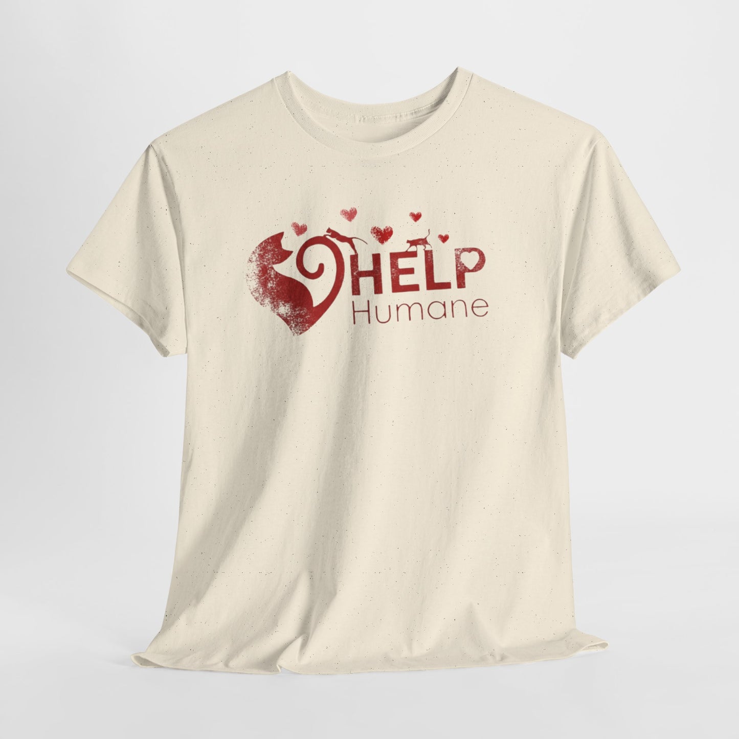 Help Humane Valentine's Day T-Shirt — Animal Rescue Heart Logo Tee