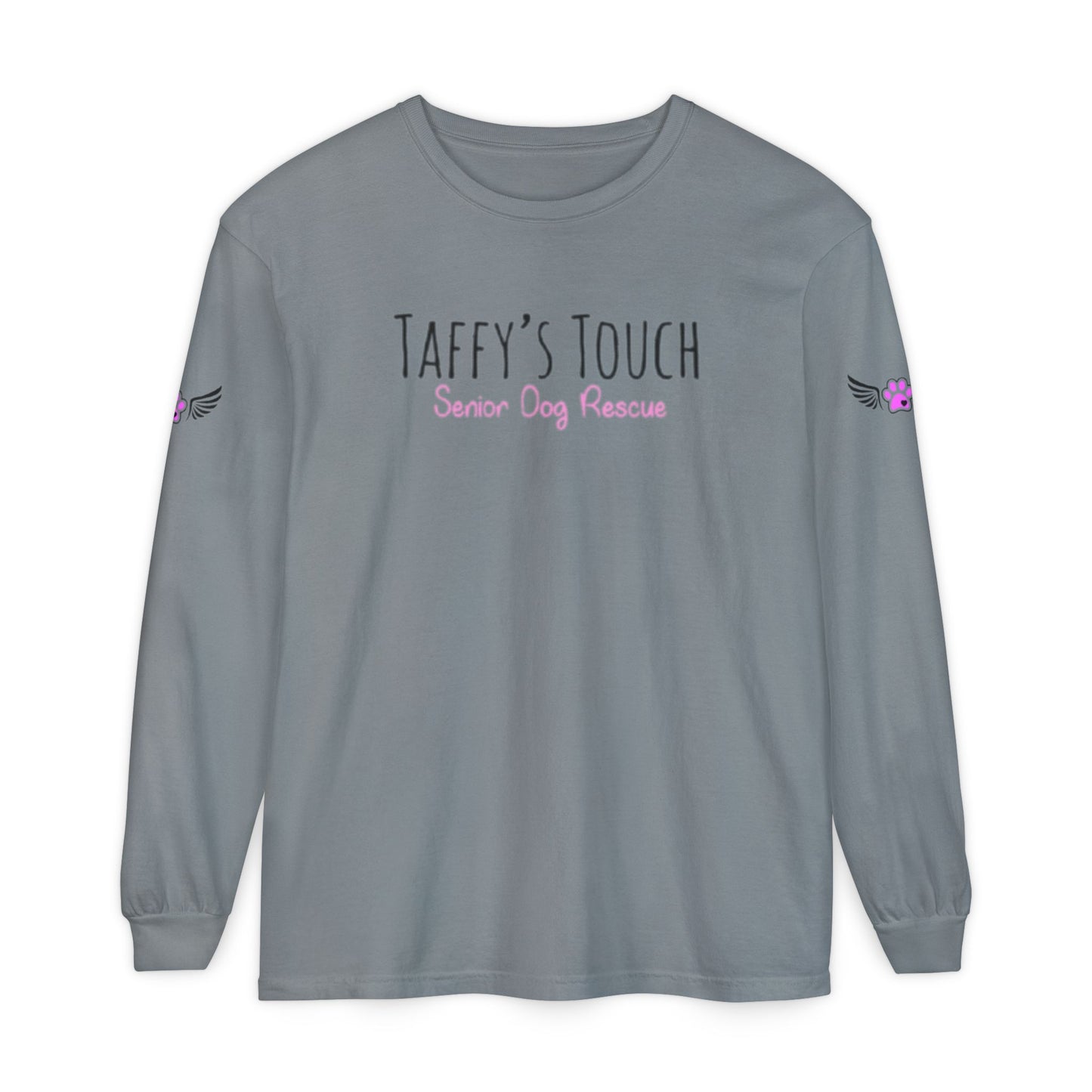 Taffy’s Touch Senior Dog Rescue Long Sleeve - Wings on the Sleeves