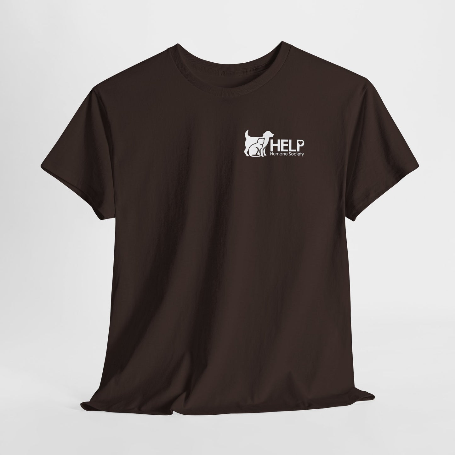 HELP Humane Society White Logo Adult Fundraising T‑Shirt