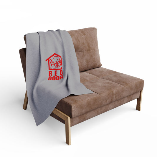 Red Door Logo Cozy Throw - Arctic Fleece Blanket