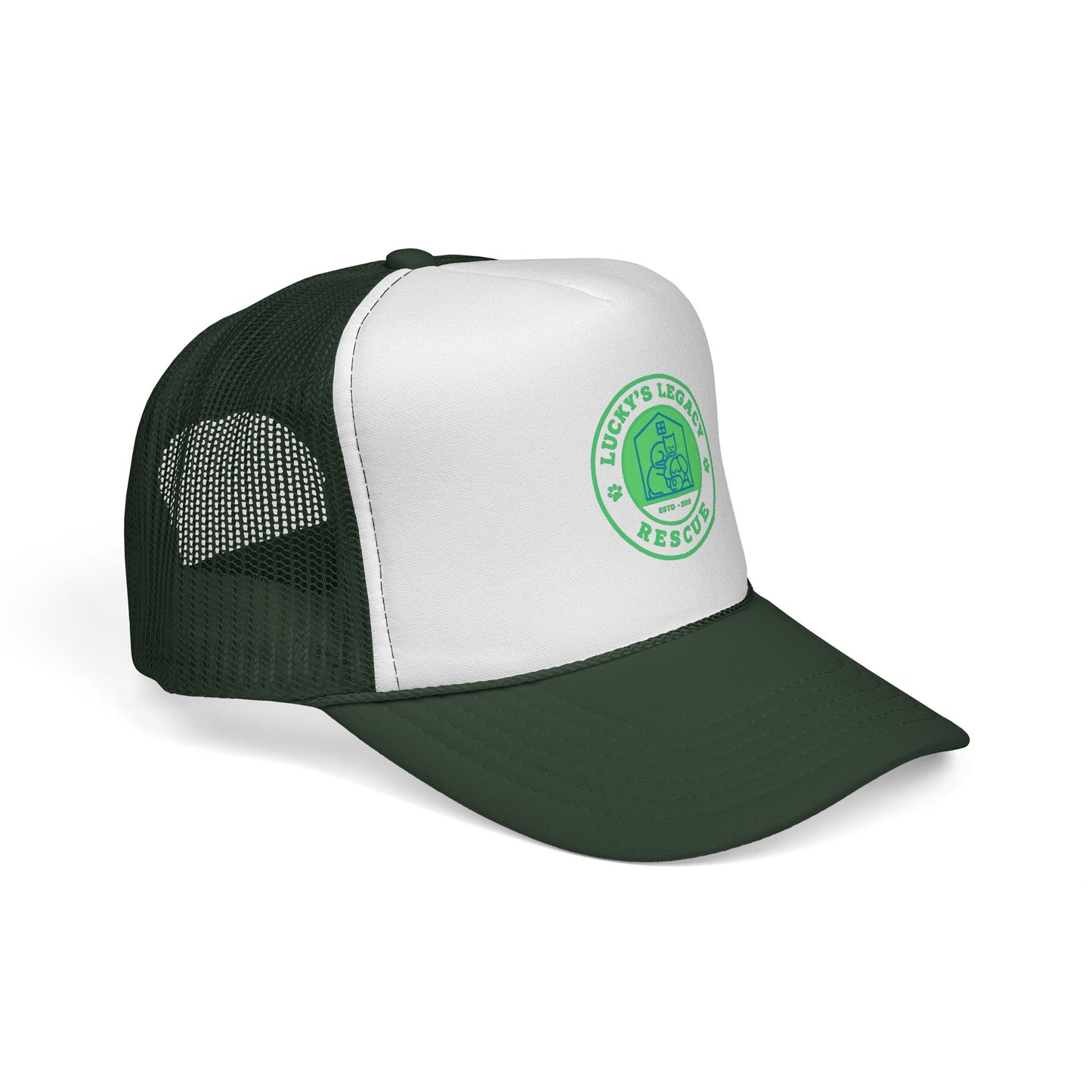 Lucky's Legacy Rescue Mesh Hat - New Green Logo!