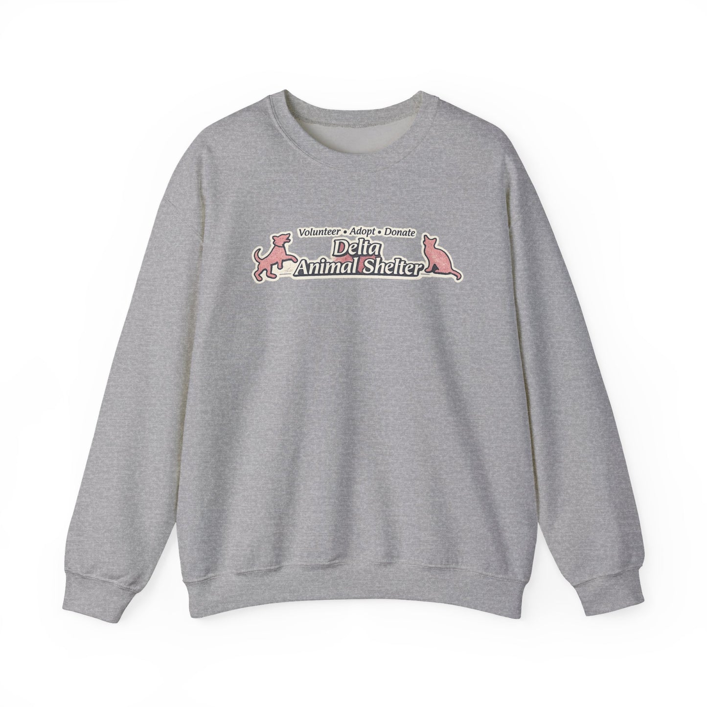 Delta Animal Shelter "Retro" Collection Crewneck Sweatshirt (Internal)
