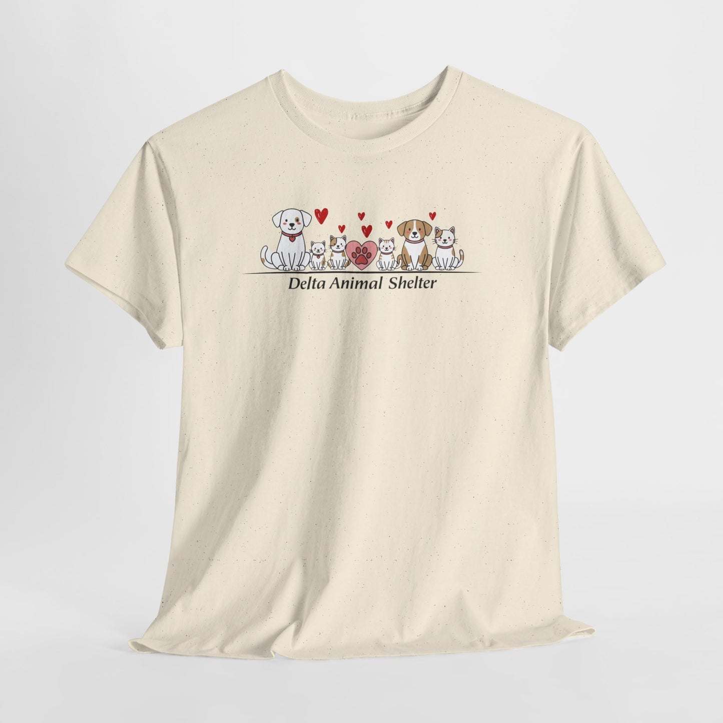 Delta Animal Shelter Paw Print Tee — Valentine's Day