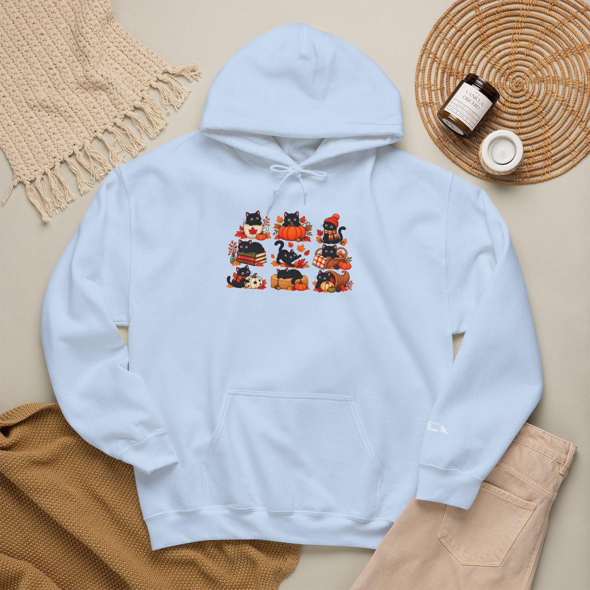 Delta Animal Shelter Halloween Cats Graphic Hoodie